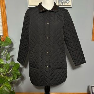 Lands End Quilted Jacket Sz Med Petite (10/12)